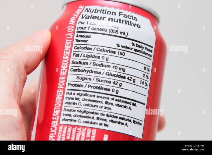 Coke nutritional jamaica kj calories