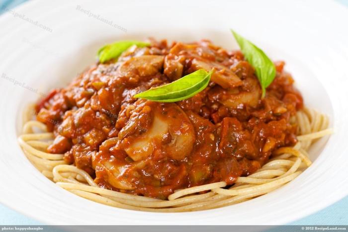 Eggplant pasta sauce recipe