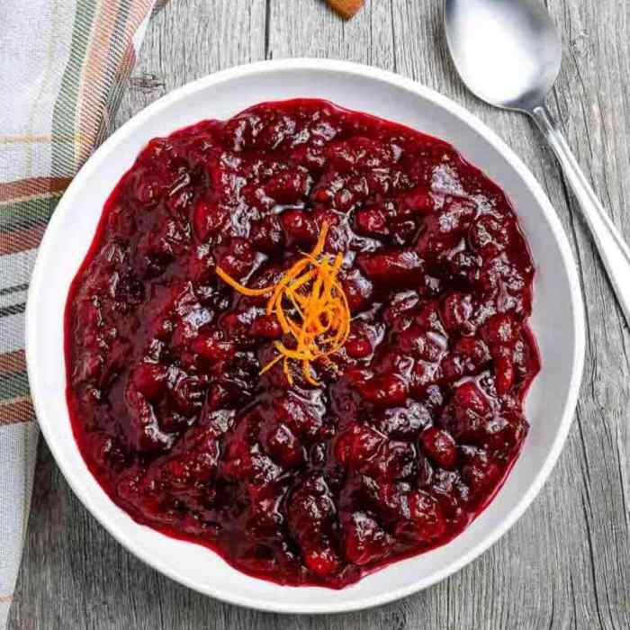 Easy cranberry sauce recipe with orange juice