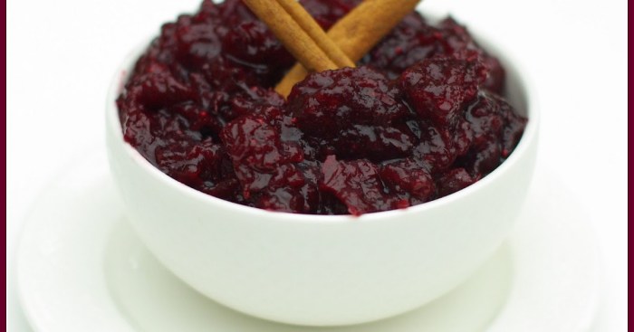 Dried cherry cranberry sauce recipe