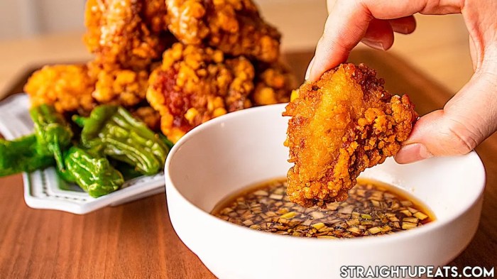 Fried chicken with sauce recipes