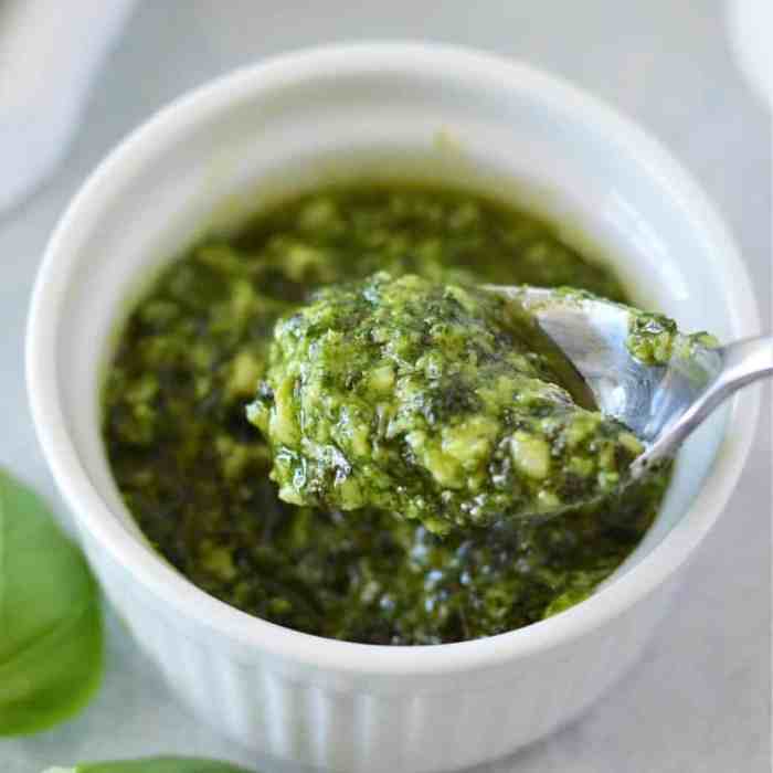 Easy pesto sauce recipe without nuts