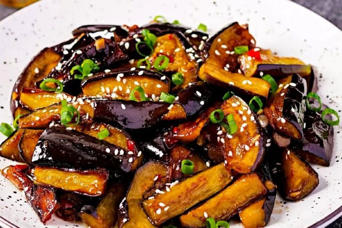 Eggplant and tofu recipe with oyster sauce