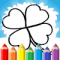 4 Leaf Clover Coloring Page